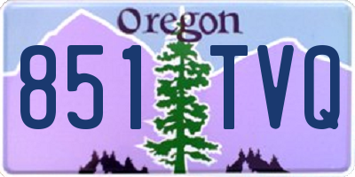 OR license plate 851TVQ