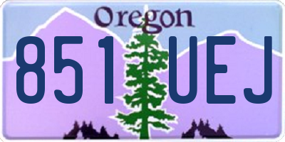 OR license plate 851UEJ