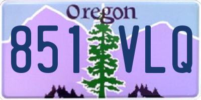 OR license plate 851VLQ