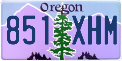 OR license plate 851XHM