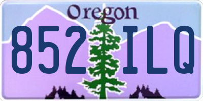 OR license plate 852ILQ