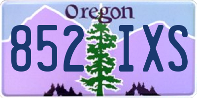 OR license plate 852IXS
