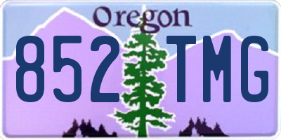 OR license plate 852TMG