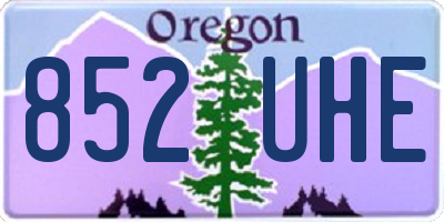 OR license plate 852UHE