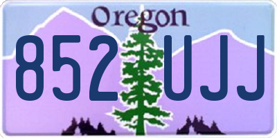 OR license plate 852UJJ