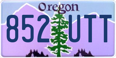 OR license plate 852UTT