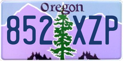OR license plate 852XZP