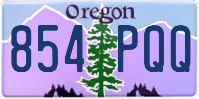 OR license plate 854PQQ