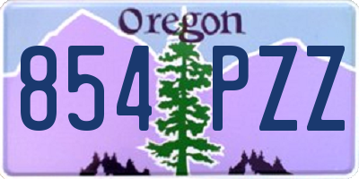 OR license plate 854PZZ