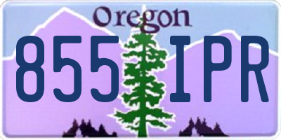 OR license plate 855IPR