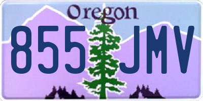 OR license plate 855JMV