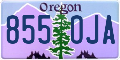 OR license plate 855OJA