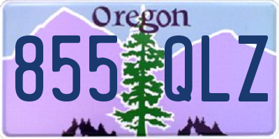 OR license plate 855QLZ