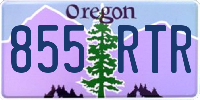OR license plate 855RTR