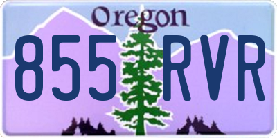 OR license plate 855RVR
