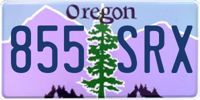 OR license plate 855SRX