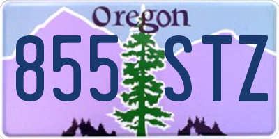 OR license plate 855STZ