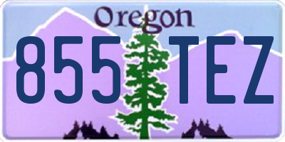 OR license plate 855TEZ