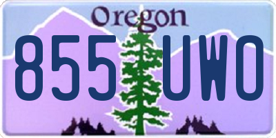 OR license plate 855UWO