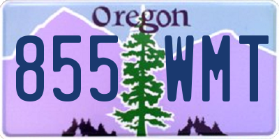 OR license plate 855WMT