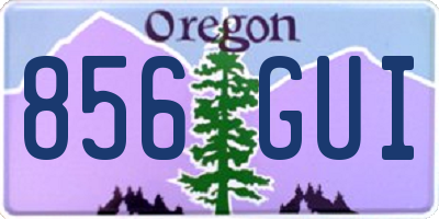 OR license plate 856GUI