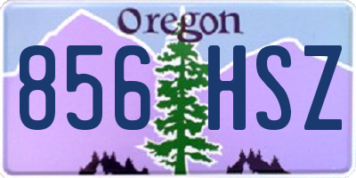OR license plate 856HSZ