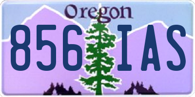 OR license plate 856IAS