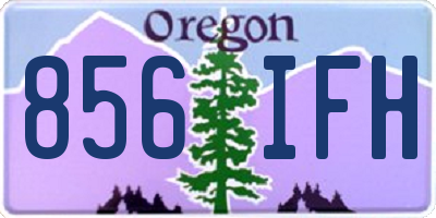 OR license plate 856IFH