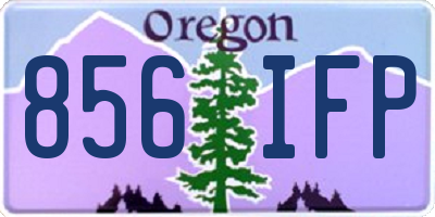 OR license plate 856IFP