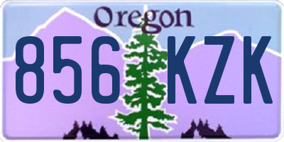 OR license plate 856KZK