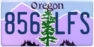 OR license plate 856LFS