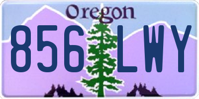 OR license plate 856LWY