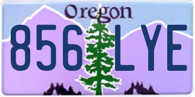 OR license plate 856LYE