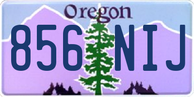 OR license plate 856NIJ