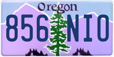 OR license plate 856NIO