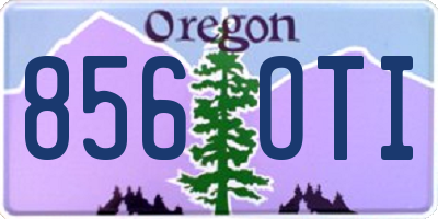 OR license plate 856OTI