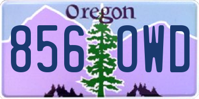 OR license plate 856OWD