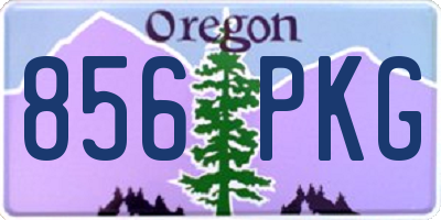 OR license plate 856PKG