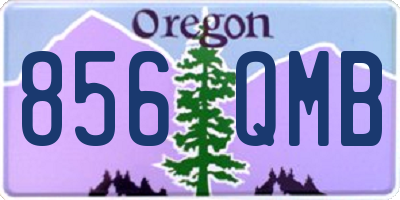 OR license plate 856QMB