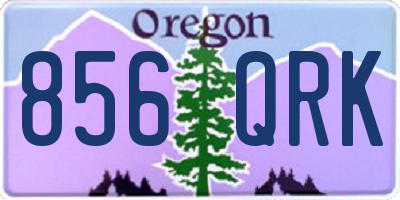 OR license plate 856QRK