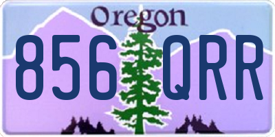 OR license plate 856QRR