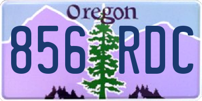 OR license plate 856RDC