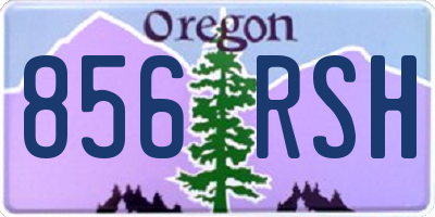 OR license plate 856RSH