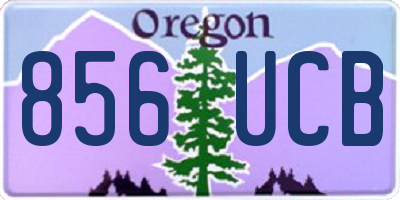 OR license plate 856UCB