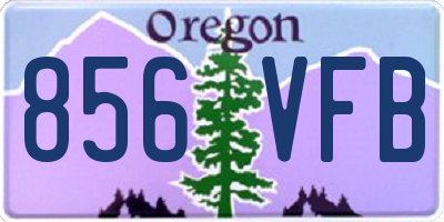 OR license plate 856VFB