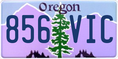 OR license plate 856VIC