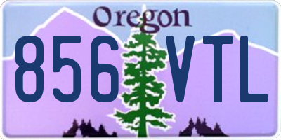 OR license plate 856VTL