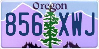 OR license plate 856XWJ
