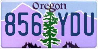 OR license plate 856YDU