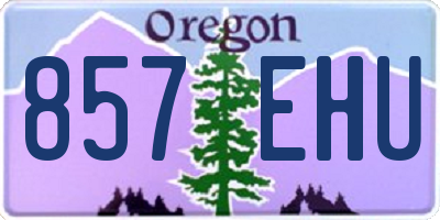 OR license plate 857EHU